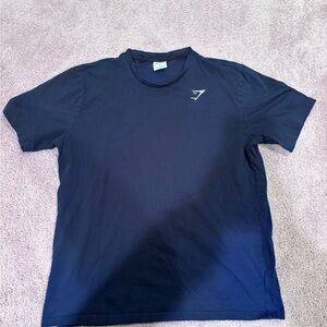 Gymshark Men's Dark Blue Short Sleeve Tee